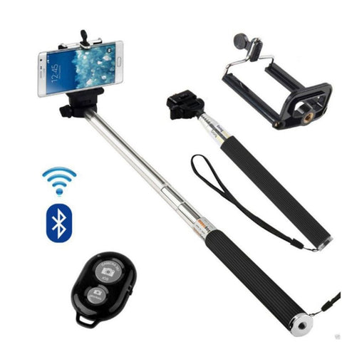 Tycipy Selfie Stick + Bluetooth Shutter With Button